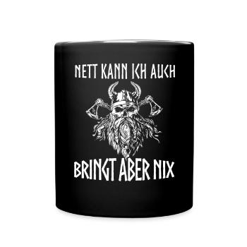 T-shirt Viking Valhalla Valhalla Dieu Odin - Mug uni - noir - Devant