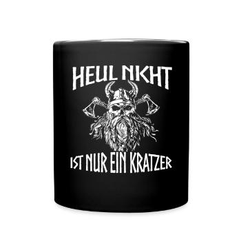 Wikinger Tshirt Viking Valhalla Walhalla Gott Odin - Tasse einfarbig - Schwarz - Vorne