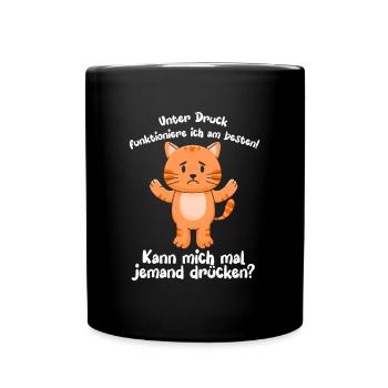 Je fonctionne mieux sous pression - Mug uni - noir - Devant