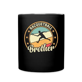 Racquetball Player Brother - Racquetball Brother - Tasse einfarbig - Schwarz - Vorne