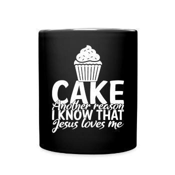 Cake Lover Cake Gift - Full Colour Mug - black - Front