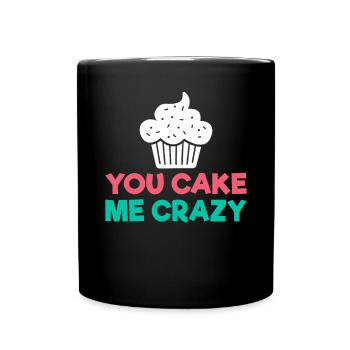 Cadeau de gâteau d’amant de gâteau - Mug uni - noir - Devant
