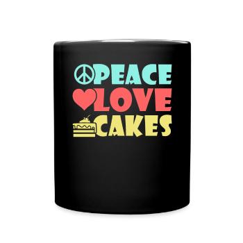 Cadeau de gâteau d’amant de gâteau - Mug uni - noir - Devant