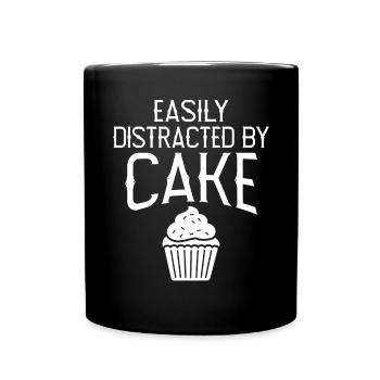 Cake Lover Cake Gift - Full Colour Mug - black - Front