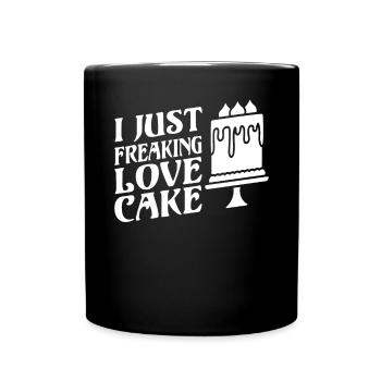 Cadeau de gâteau d’amant de gâteau - Mug uni - noir - Devant