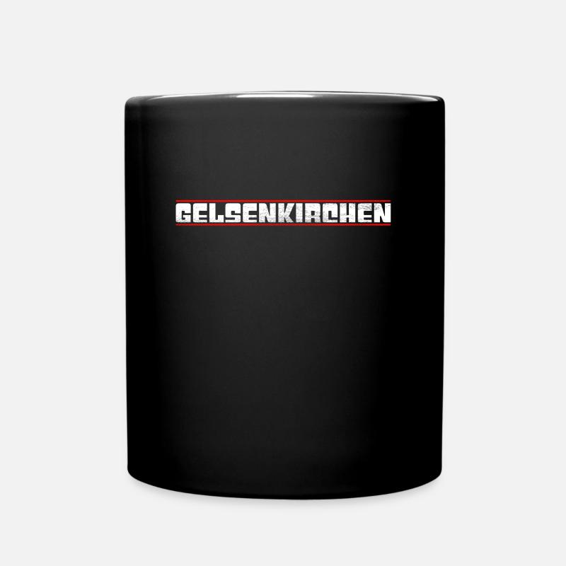 Gelsenkirchen - Tasse einfarbig - Schwarz