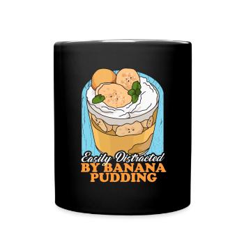 Bananenpudding Liebhaber Bananen Pudding Geschenk - Tasse einfarbig - Schwarz - Vorne