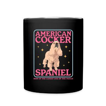 American Cocker Spaniel maman chien cadeau - Mug uni - noir - Devant