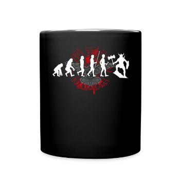 Wikinger Tshirt Viking Valhalla Walhalla Gott Odin - Tasse einfarbig - Schwarz - Vorne