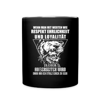 T-shirt Viking Valhalla Valhalla Dieu Odin - Mug uni - noir - Devant