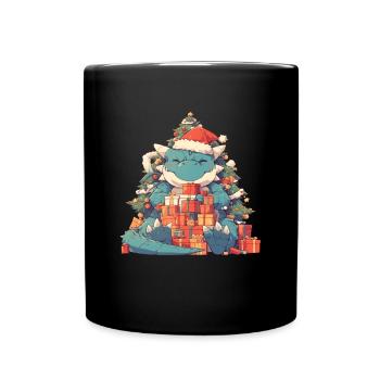 Dragon Christmas Dragon Kids - Full Colour Mug - black - Front