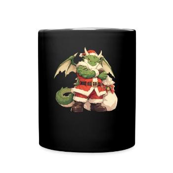 Dragon Christmas Dragon Kids - Full Colour Mug - black - Front
