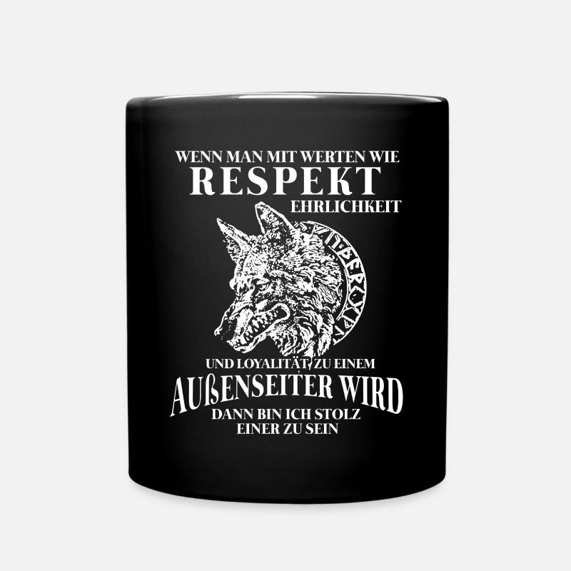 Wikinger Tshirt Viking Valhalla Walhalla Gott Odin - Tasse einfarbig - Schwarz