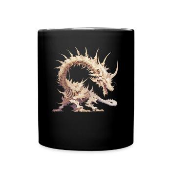 Dragon Squelette Halloween Dragon Enfants - Mug uni - noir - Devant