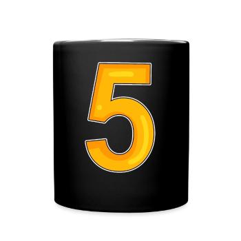 Graphique 5 - Mug uni - noir - Devant