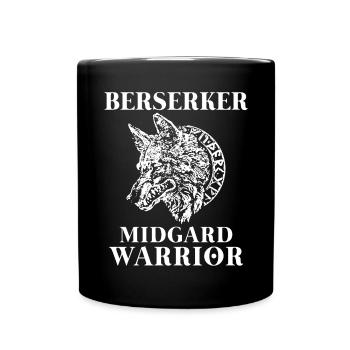 Wikinger Tshirt Viking Valhalla Walhalla Gott Odin - Tasse einfarbig - Schwarz - Vorne