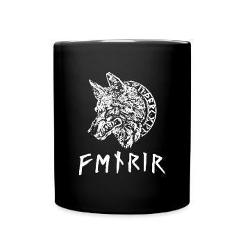 Wikinger Tshirt Viking Valhalla Walhalla Gott Odin - Tasse einfarbig - Schwarz - Vorne
