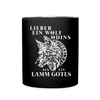 T-shirt Viking Valhalla Valhalla Dieu Odin - Mug uni - noir - Devant