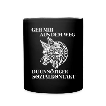 T-shirt Viking Valhalla Valhalla Dieu Odin - Mug uni - noir - Devant