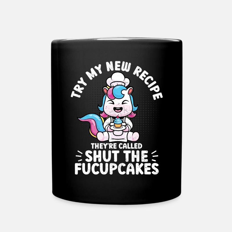 Cupcake - Tasse einfarbig - Schwarz