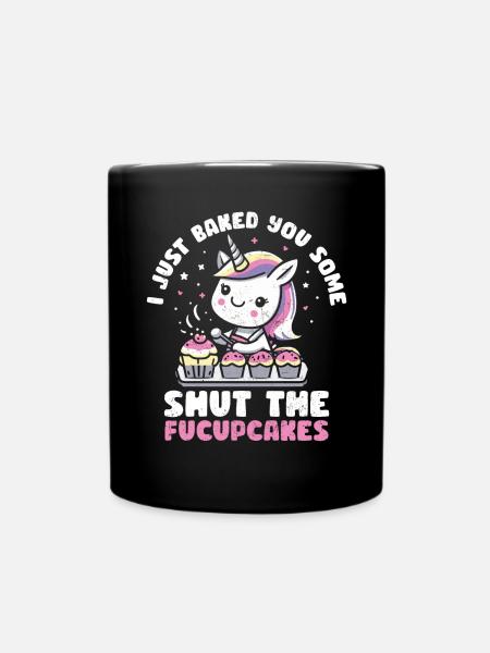 Cupcake - Tasse einfarbig - Schwarz