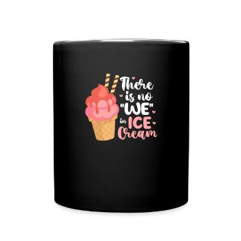 Crème glacée Crème glacée Crème glacée Cadeau d’été - Mug uni - noir - Devant