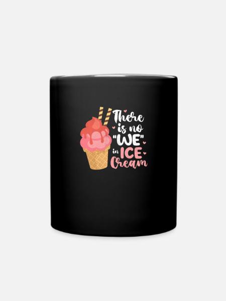 Eiscreme - Tasse einfarbig - Schwarz