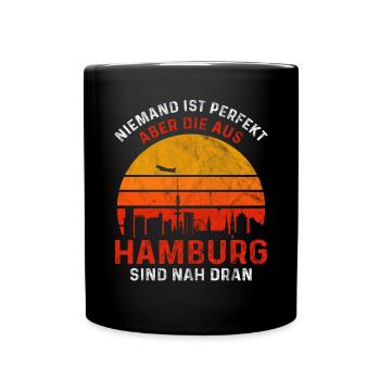 Hamburg Tshirt Homme Femmes Moin Hamburch Hafen - Mug uni - noir - Devant