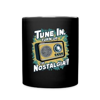Tune In, Turn Up the Nostalgia with Vintage Radio - Tasse einfarbig - Schwarz - Vorne