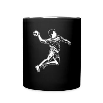 Croquis d’amant de handball - Mug uni - noir - Devant
