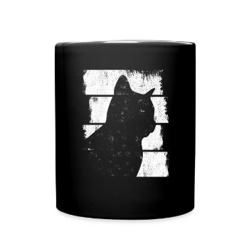 Chat - Mug uni - noir - Devant