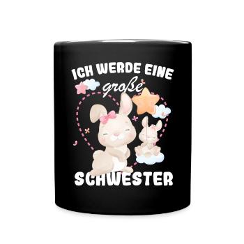 I'm going to be a big sister in 2025 - Full Colour Mug - black - Front