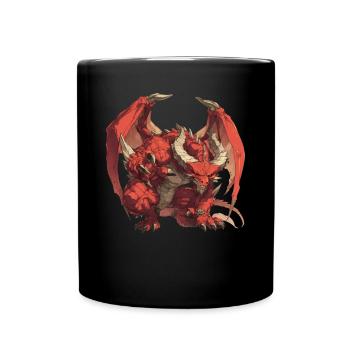 Dragon Devil Halloween Dragon Enfants - Mug uni - noir - Devant
