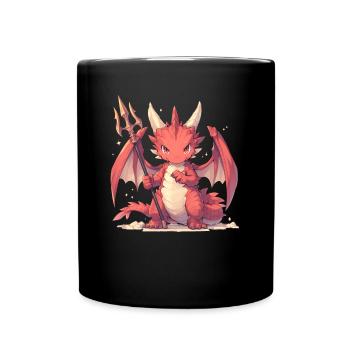 Dragon Devil Halloween Dragon Enfants - Mug uni - noir - Devant