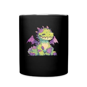 Dragon Halloween Dragon Kids - Full Colour Mug - black - Front