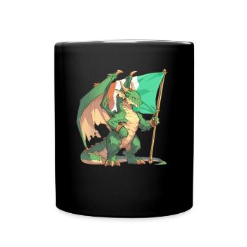 Dragon Irish St. Patrick's Day Dragon Kids - Full Colour Mug - black - Front