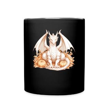 Dragon, Action De Grâces, Dragon, Enfants - Mug uni - noir - Devant