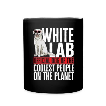 Labrador Retriever blanc Labrador Labrador blanc - Mug uni - noir - Devant