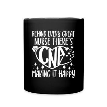 CNA Nursing Quotes Certified Nurse Assistant Gifts - Tasse einfarbig - Schwarz - Vorne