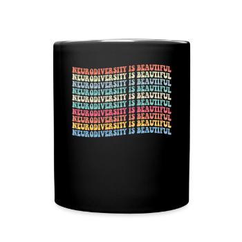 Autism Awareness Day Autistic Gift - Full Colour Mug - black - Front