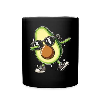 Avocado Guacamole Vegan Geschenk - Tasse einfarbig - Schwarz - Vorne