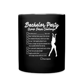 Bachelorette Hen Party Gift - Full Colour Mug - black - Front