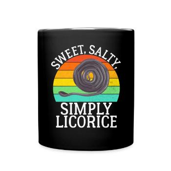 Cadeaux de réglisse - Mug uni - noir - Devant