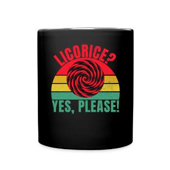 Cadeaux de réglisse - Mug uni - noir - Devant