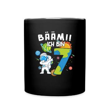 Bääm J’ai 7 ans Astronaute - Mug uni - noir - Devant