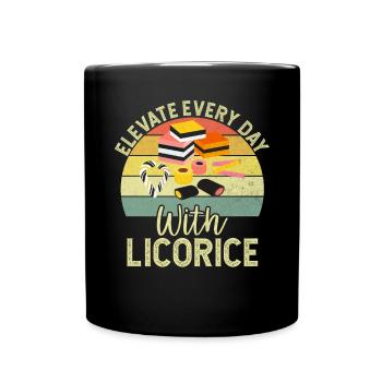 Cadeaux de réglisse - Mug uni - noir - Devant