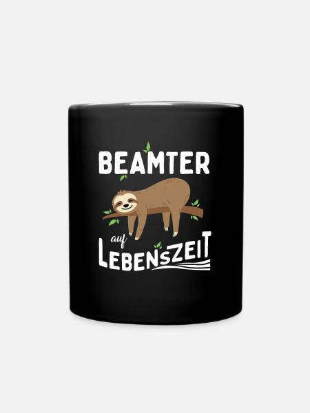 Beamter auf Lebenszeit - Tasse einfarbig - Schwarz