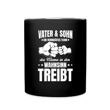 Father & Son a Crazy Team Partner Look - Full Colour Mug - black - Front