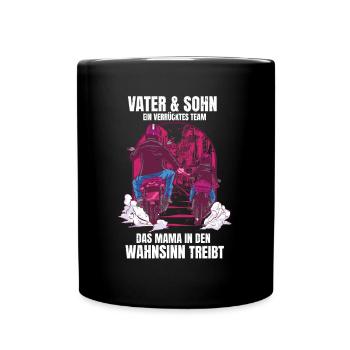 Father & Son a Crazy Team Partner Look - Full Colour Mug - black - Front