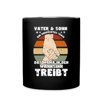 Father & Son a Crazy Team Partner Look - Full Colour Mug - black - Front
